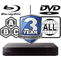 Los mejores  - SONY BDP-S1700 Reproductor de Blu-ray multiregión sin regiones en todas las zonas. Zonas Blu-ray A- B y C- Regiones de…